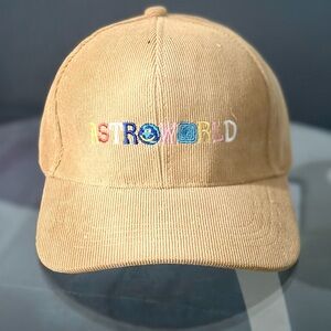 *Astroworld* Yellow/Beige Snapback Corduroy Golf Hat • Cactus Jack/Travis Scott